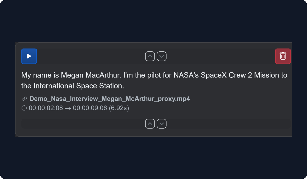 Edit workflow screenshot